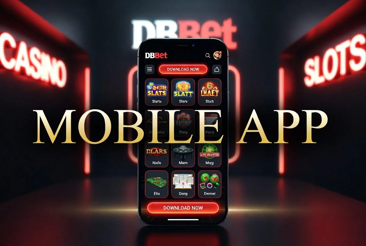 DBBet apk Android dasturi va mobil ekran ko‘rinishi